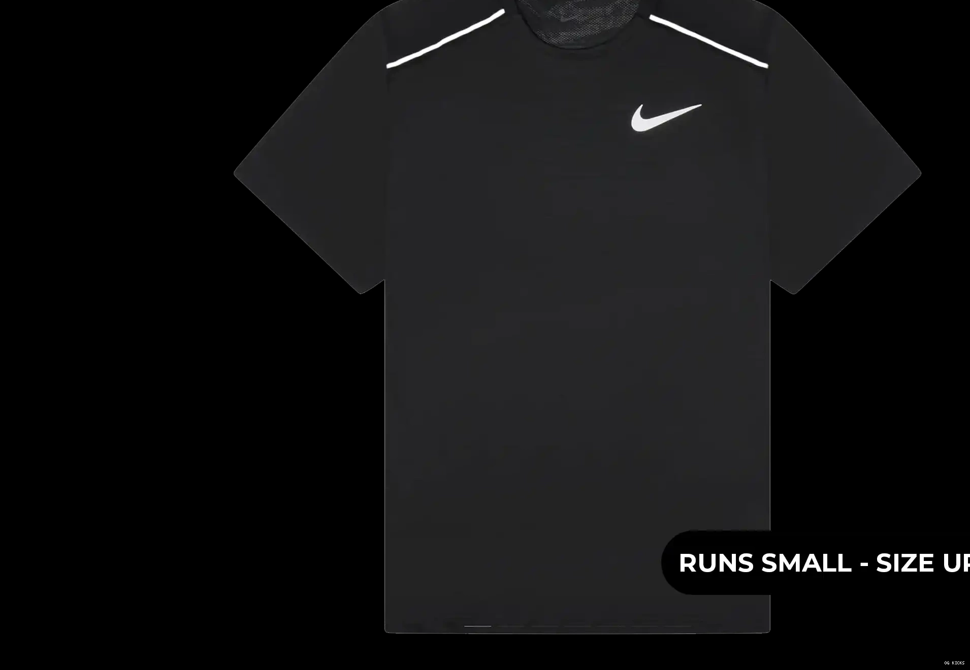Nike Black Shirt T Dri-Fit 1.0 Miler 0608